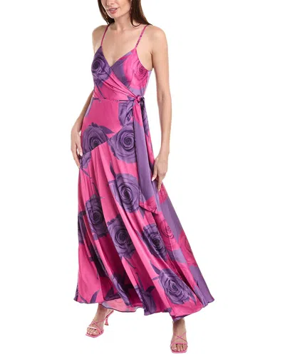 Shop Hutch Alden Maxi Wrap Dress In Multi