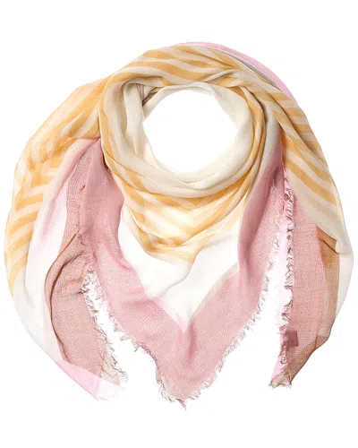 Shop J.mclaughlin J. Mclaughlin Giselle Silk-blend Scarf In Pink