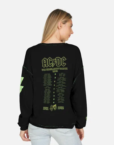 Lauren Moshi Babbs Ac/dc Neon Stud In Black