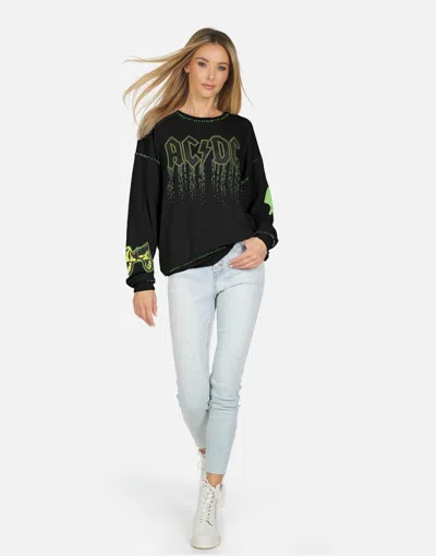 Lauren Moshi Babbs Ac/dc Neon Stud In Black