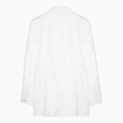 Shop Calvin Klein Single-breasted Jacket In White