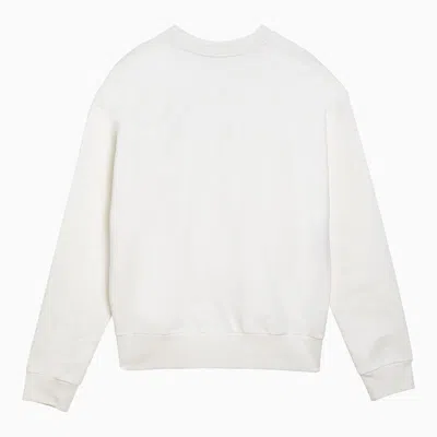 Shop Marni Crewneck Sweatshirt With Logo In White