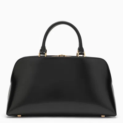 Shop Saint Laurent Small Shiny Duffle Bag Sac De Jour In Black