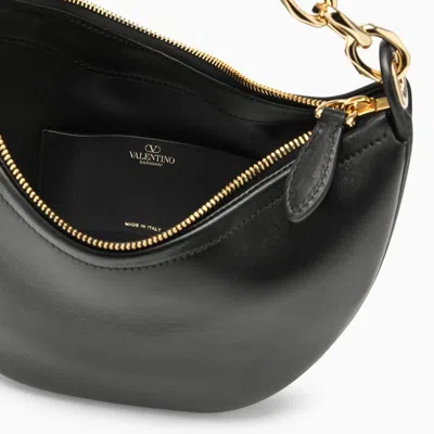 Shop Valentino Garavani Vlogo Moon Mini Hobo Bag In Black