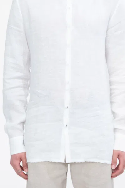 Shop Label Under Construction White Hidden Button Shirt In 54