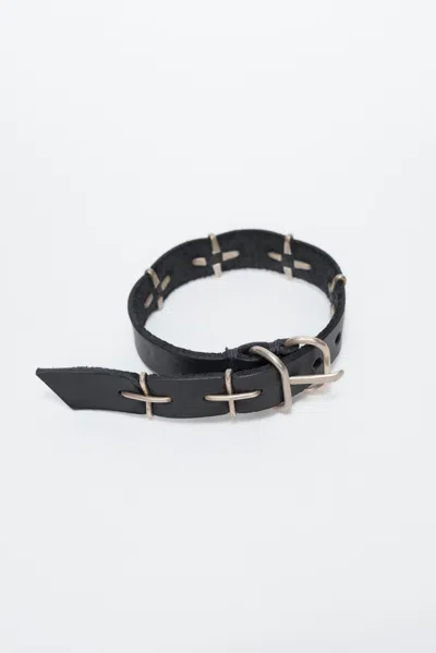 Shop M.a+ Silver Cross Wristband In One Size