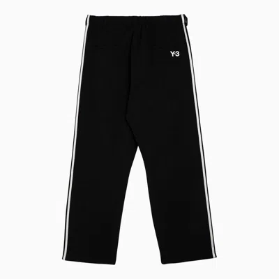 Shop Y-3 Adidas  And White Track Trousers With Logo In Black