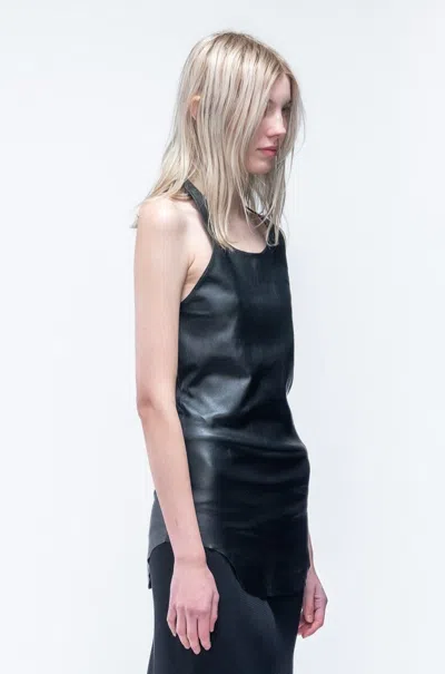 Shop Rick Owens Leather Tank In 40