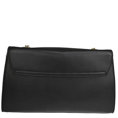 Shop Gucci Emily Black Leather Shoulder Bag ()