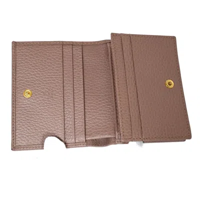 Shop Gucci Marmont Beige Leather Wallet  ()