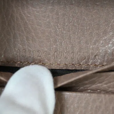 Shop Gucci Marmont Beige Leather Wallet  ()