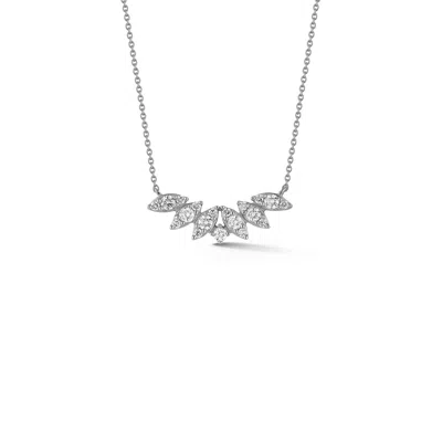 Shop Dana Rebecca Designs Sophia Ryan Marquise Curved Bar Necklace In White Gold