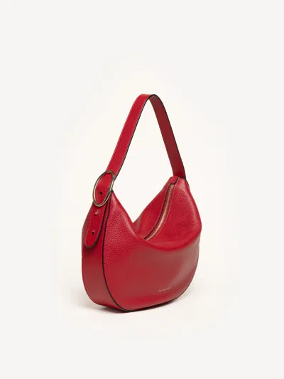 Shop M. Gemi The Evelina Shoulder Bag In Cardinal Red