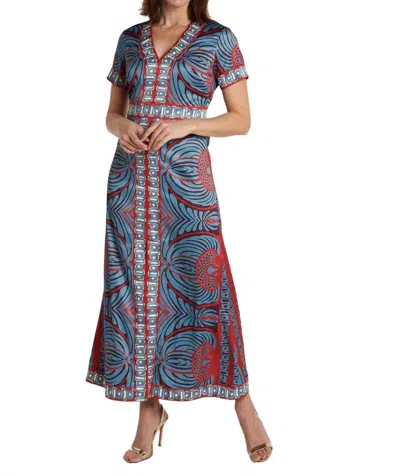 Shop Ck Bradley Leland Dress In Frangipani Plum In Multi