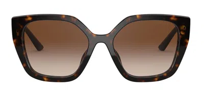 Shop Prada Pr 24xsf 2au6s1 Butterfly Sunglasses In Multi