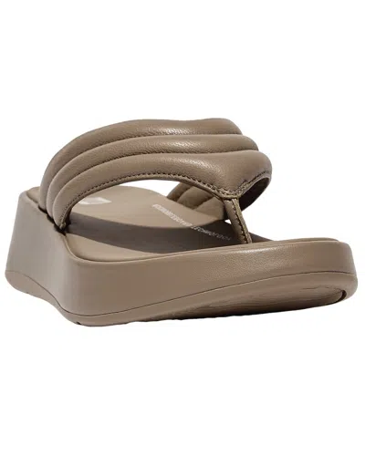 Shop Fitflop F-mode Leather Sandal In Grey