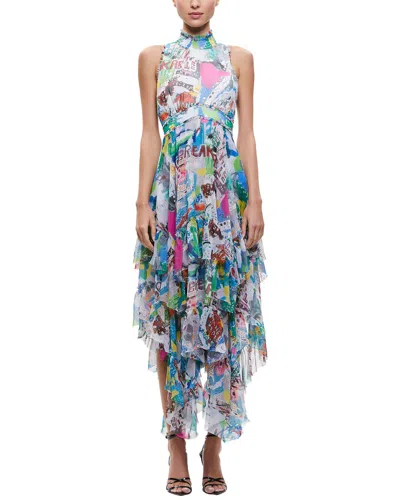 Shop Alice And Olivia Evelyn Mock Maxi Dress In Multi