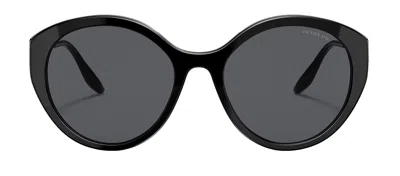 Shop Prada Pr 18xs 1ab5z1 Round Sunglasses In Multi