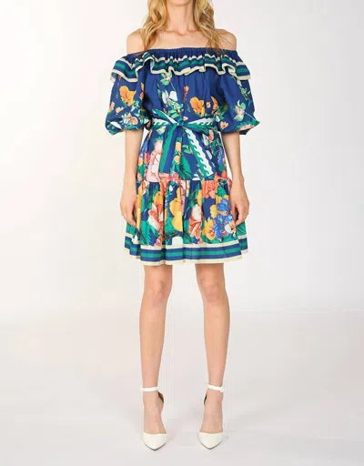 Shop Beulahstyle Sunny Days Dress In Blue Multi