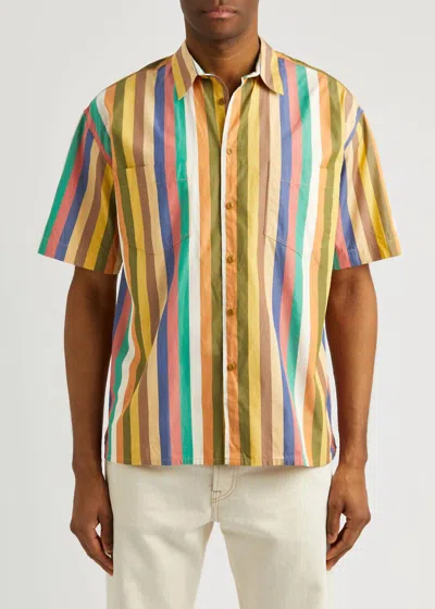 Shop Ymc You Must Create Mitchum Shirt In Stripe Multi