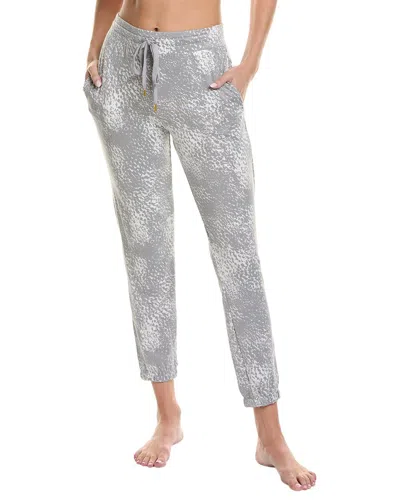 Shop Donna Karan Sleepwear Lounge Jogger Pant In Grey