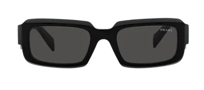 Shop Prada Pr 27zs 16k08z Rectangle Sunglasses In Multi