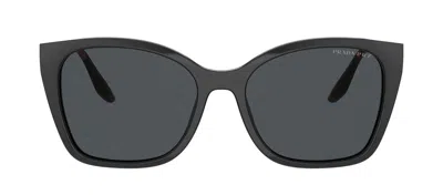 Shop Prada Pr 12xs 1ab5z1 Cat Eye Sunglasses In Multi