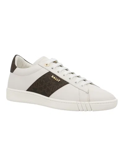 Bally Man Sneakers White Size 11.5 Calfskin In White