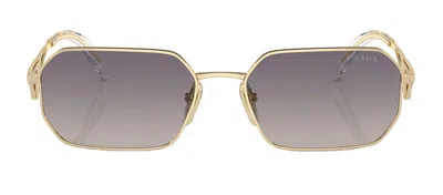 Shop Prada Pr A51s Zvn30c Geometric Sunglasses In Multi