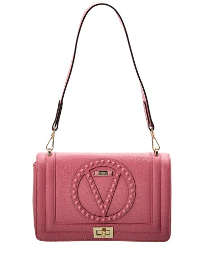 Shop Valentino By Mario Valentino Alice Rock Leather Shoulder Bag In Pink