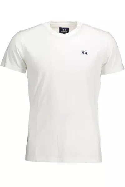 Shop La Martina Cotton Men's T-shirt In White