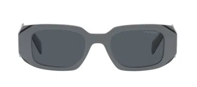 Shop Prada Pr 17ws 11n09t Rectangle Sunglasses In Multi