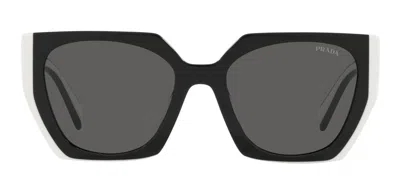 Shop Prada Pr 15ws 09q5s0 Geometric Sunglasses In Multi