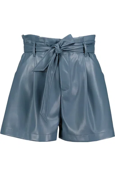 Shop Bishop + Young Caitlin Vegan Leather Short In Cascade In Blue