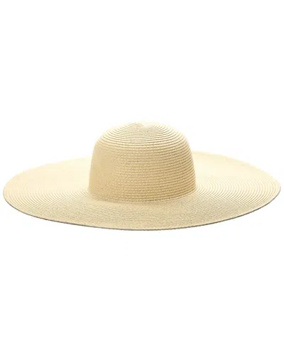 Shop Surell Accessories Large Paper Straw Floppy Picture Hat In Brown
