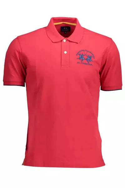 Shop La Martina Cotton Polo Men's Shirt In Pink