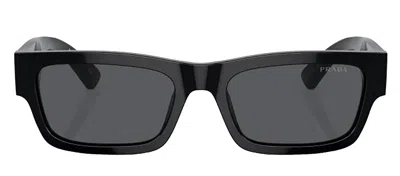 Shop Prada Pr A03s 16k07t Rectangle Sunglasses In Multi