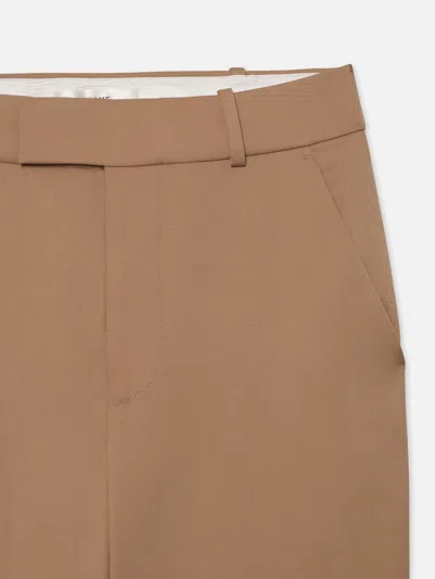 Shop Frame Easy Slim Crop Pants In Brown