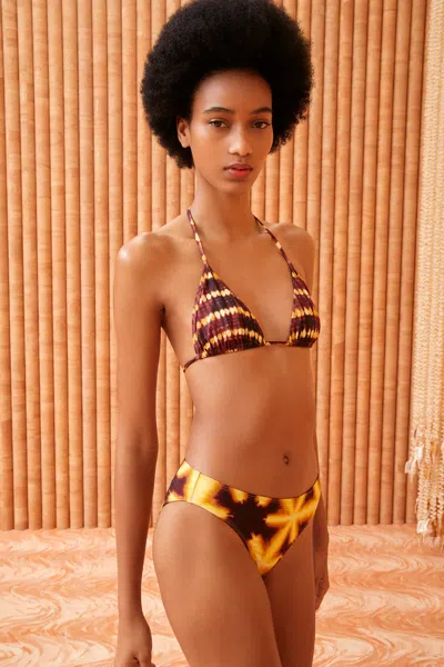 Shop Ulla Johnson Maya Bikini Top In Amber