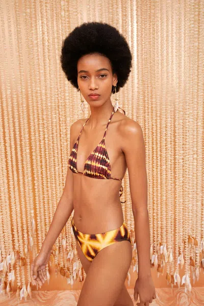 Shop Ulla Johnson Maya Bikini Top In Amber