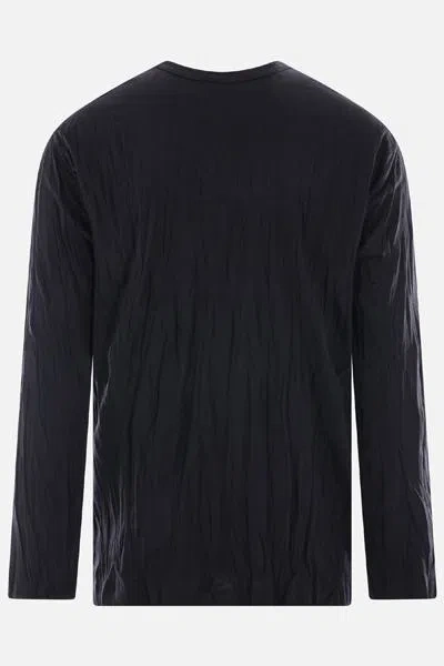 Shop Yohji Yamamoto T-shirts And Polos In Black