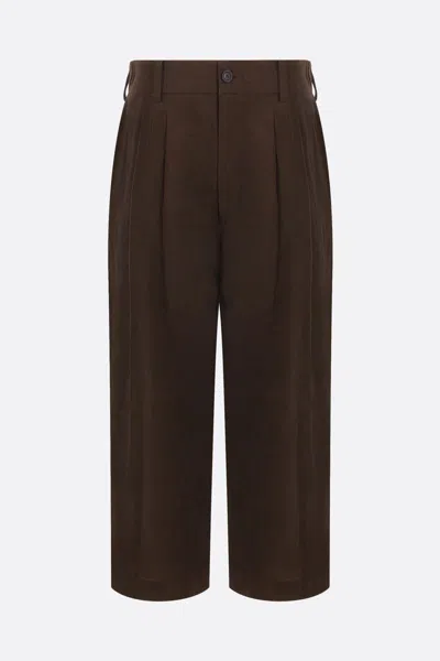 Shop Ziggy Chen Trousers In Brown