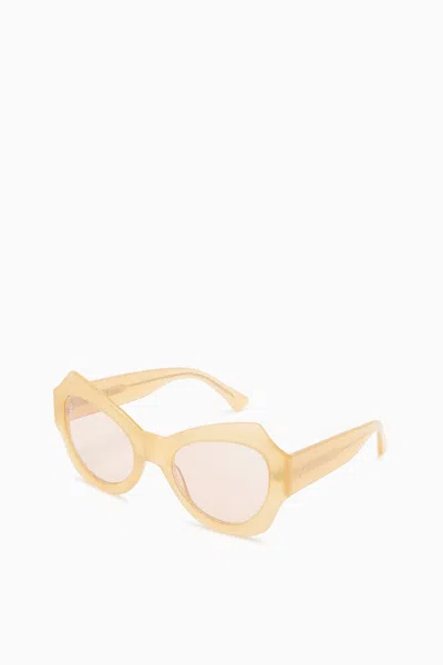 Shop Ulla Johnson Opal Sunglasses In Ochre