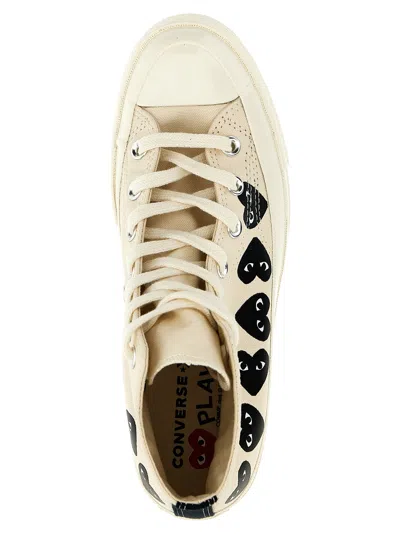 Shop Comme Des Garçons Play Comme Des Garçons  Play X Converse Sneakers White/black