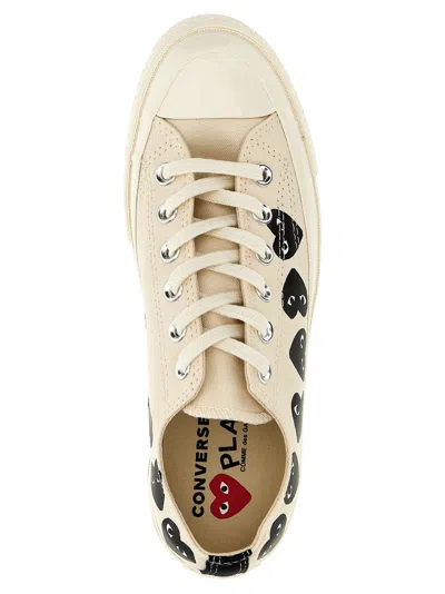 Shop Comme Des Garçons Play Comme Des Garçons  Play X Converse Sneakers White/black