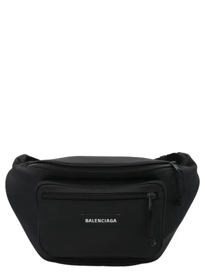 Shop Balenciaga Explorer Crossbody Bags Black