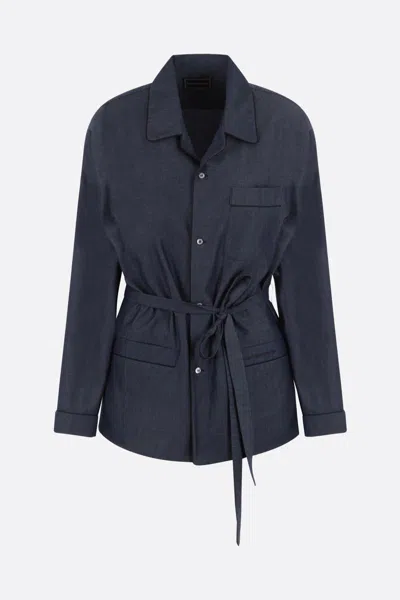 10 Corso Como Chambray Pyjama Shirt In Blue