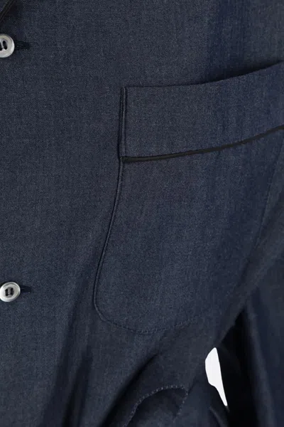 10 Corso Como Chambray Pyjama Shirt In Blue