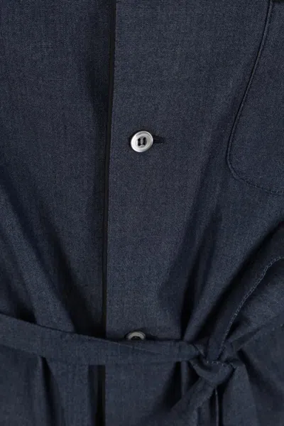 10 Corso Como Chambray Pyjama Shirt In Blue