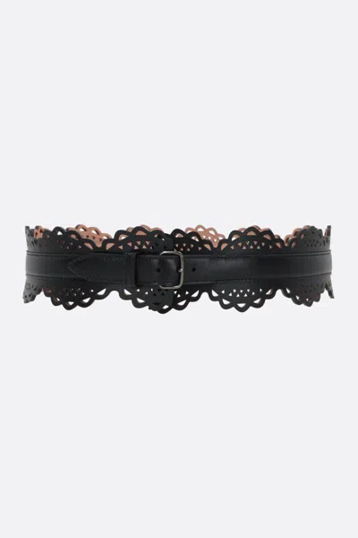 Shop Alaïa Alaia Belts In Black